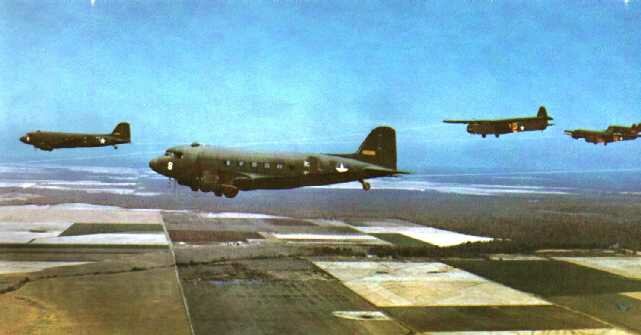 DC-3 en funcion de remolque para planeadores