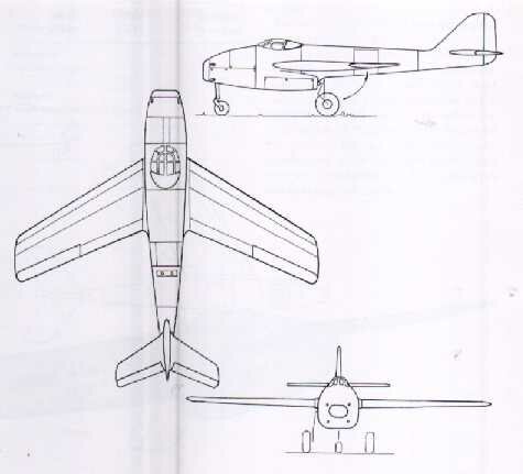 Esquema Focke-Wulf caza nocturno diseño III