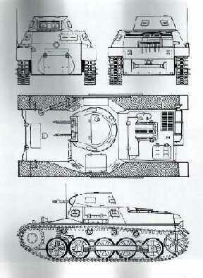 Tanque ligero con ametralladoras Ausf B Sd Kfz 101