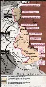 Vision general del frente ruso-aleman en el invierno de 1943